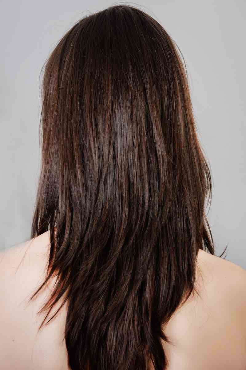 Лесенка на длинные волосы вид сзади (73 фото)